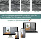 Chyhomenyc Extra Long Charcoal Grey Semi Sheer Curtains 120 Inches Long 2 Panels - Image 3