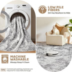 UERMEI 3x8 Washable Runner Rug for Hallway, Non Slip Low Pile Kitchen Carpet - Image 5
