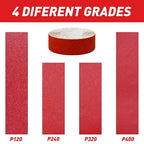Emery Cloth Roll, 4 Grits 1'' x 19.7' Sandpaper Roll 120 240 320 400 Emery Cloth - Image 9