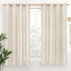 YoungsTex Linen Curtains 45 Inches Long by YoungsTex