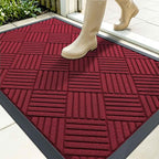 OLANLY Front Door Mat Outside Entrance 35x23, Waterproof Heavy-Duty Doormat | by OLANLY