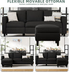 SUNLEI L-Shaped Sectional Sofa, Sectional Couches - Image 5