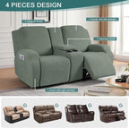 Ruaozz Loveseat Recliner Covers - Image 4