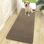 OLANLY Dog Door Mat for Muddy Paws 70x24, Super Absorbent Chenille Mud Mat | Tan by OLANLY