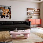 40” Cloud Coffee Table with 3 Ball Legs, Modern Irregular Center Table - Image 7