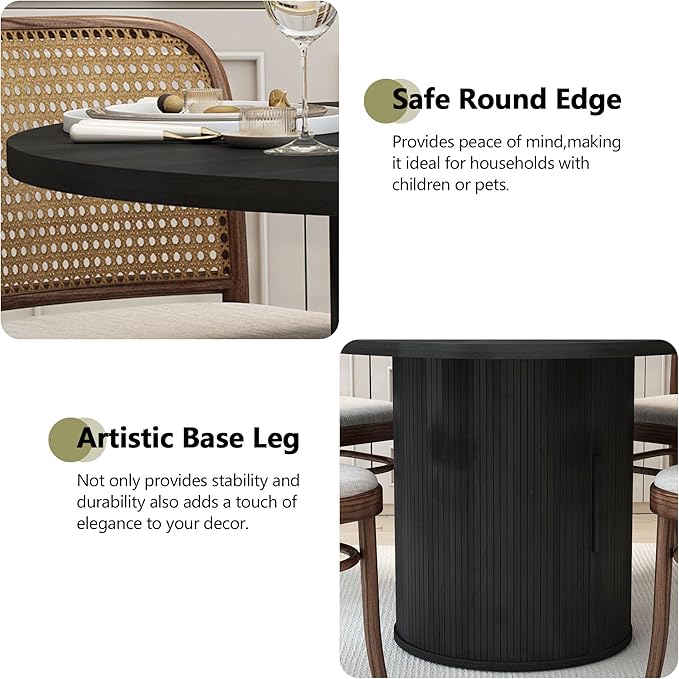 weselon 47 inch Round Dining Table - Image 6