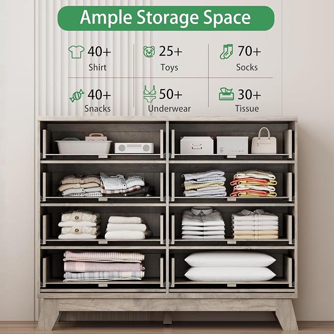 Fluted Dresser for Bedroom - Image 3