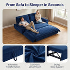 73.2" Sofa Bed Queen, 3-in-1 Pull Out Sofa Bed - Image 6