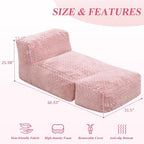 Hobestluk Bean Bag Chair Big Bean Bag Lounger - Image 2