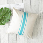 ONWAY Outdoor Pillow Covers Waterproof 16x16 Set of 2 Decorative Linen Throw - Image 6