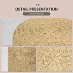 Wimarsbon Decor Round Pouf Ottoman Single Strand Paper Rope Pouf Footrest - Image 8