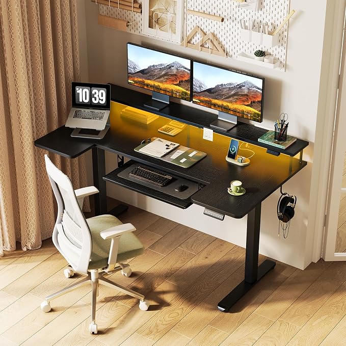 OffiGo U Shaped Electric Standing Desk - Image 2