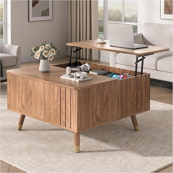 JOINICE 32" Square Lift Top Coffee Table by Joinice
