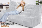 Bean Bag 3-Seater Chair Big Sofa Beanbag Chair - Image 4