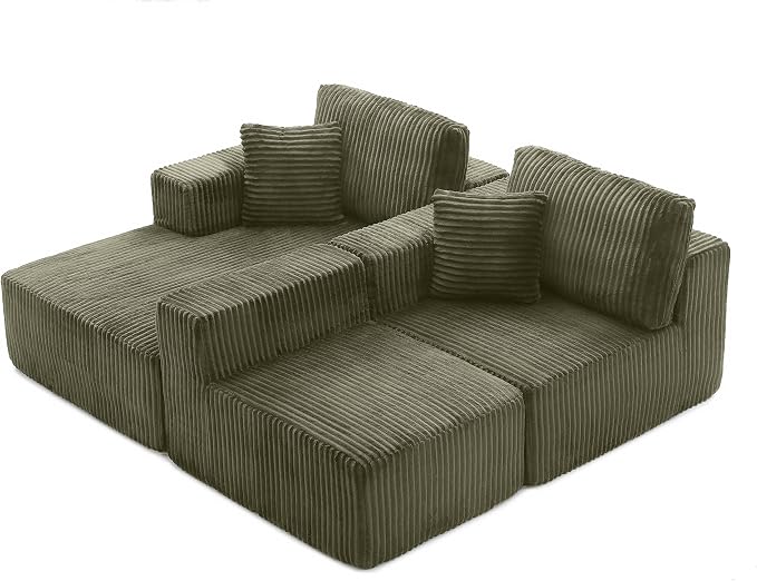 L Shaped Modular Boneless Sectional Couches - Image 4