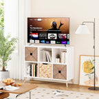 6 Cube Storage Organizer, Wood Bookcase - Image 2