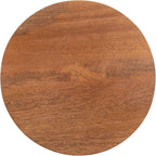 Kate and Laurel Dahl Wooden Round Drink Table; 8 x 23; Walnut Brown; - Image 8