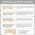 100% Waterproof Sectional Recliner Couch Covers - Image 7