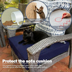 Sqodok Outdoor Cushion Covers 24x22 inch, Wicker Chair - Image 6