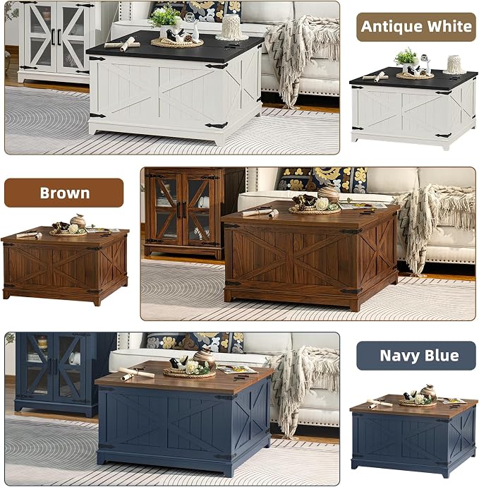 Joaxswe Farmhouse Coffee Table - Image 7