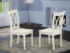 East West Furniture CLC-LWH-W Clarksville Dining Room Chairs - Image 2