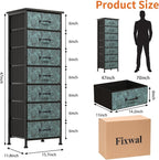 Fixwal Tall Dresser for Bedroom, Storage Dresser Organizer - Image 2