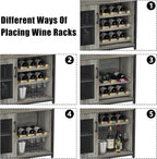 Takywep Wine Bar Cabinet, Coffee Bar Cabinet - Image 5