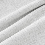 MIULEE 100% Blackout Linen Curtains 42 x 90 Inch Heathered White 2 Panels | - Image 9