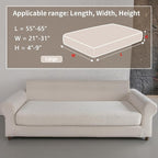 OHSIO Couch Cushion Covers for Sectional Sofa, Stretch Soft Sofa Slipcovers - Image 2