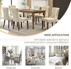 KCC Faux Leather Dining Chairs Set of 2, Upholstered High-end Tufted Dining - Image 8