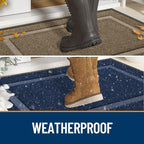 OLANLY Front Door Mat Outside 59x34, All-Season Heavy-Duty Rubber Doormat | - Image 3