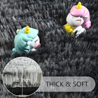 6x9 Large Black and White Fluffy Area Rug Non-Slip - Image 4