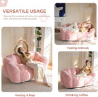 MAXYOYO Bean Bag Chair for Adults, Loveseat Floral Shaped Bean Bag Sofa - Image 3