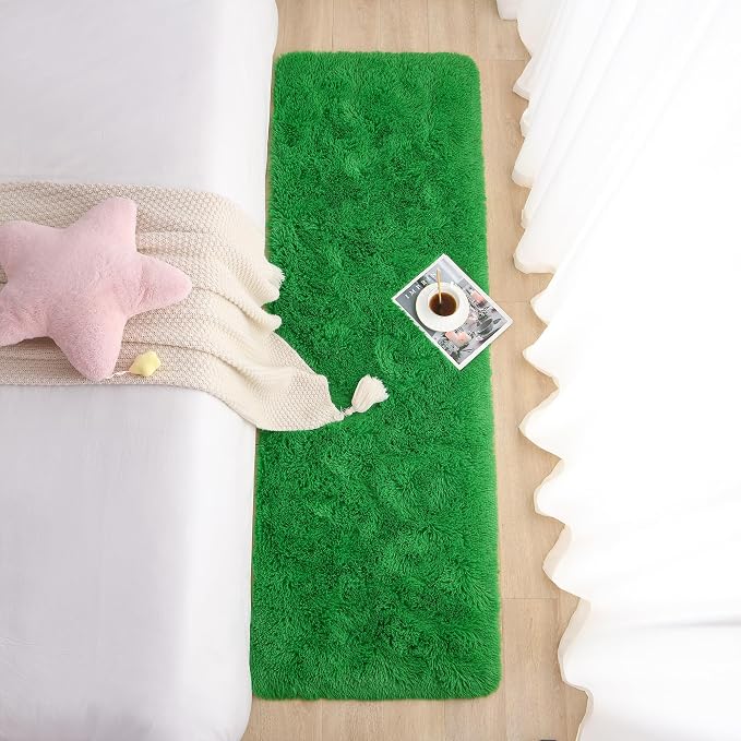 Chicrug Soft Runner Rugs for Bedroom Living Room Plush Fluffy Rug 2x6 | Shag - Image 5