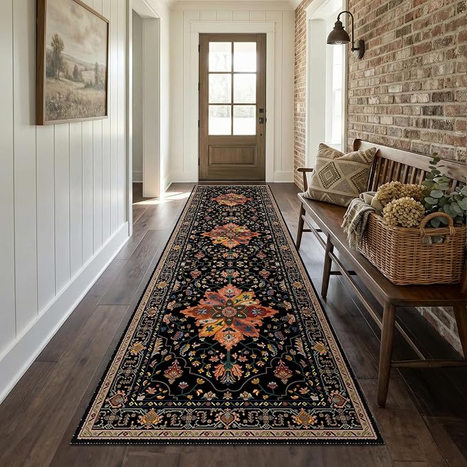 RELEANY Washable Area Rug, Runner 2'x8', Water Repellent, Pet Friendly - Image 2