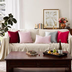 GIGIZAZA Sweet Lilac Velvet Throw Pillow Covers 12x20 Pack of 2 | Decorative - Image 6