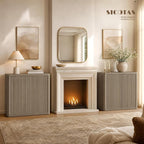 SICOTAS Buffet Cabinet with Storage 69.2" Sideboard Accent Modern Credenza with - Image 3