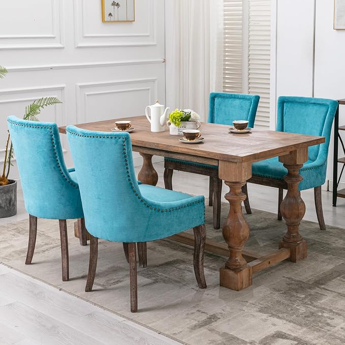 Modern Dining Chairs Set of 6, High Back Dining Chairs Side Chairs - Image 2