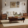 Furniway Mid Century Coffee Table Set, Living Room Table Set of 3 by Furniway