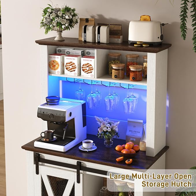 31.5"Wide Farmhouse Coffee Bar Cabinet - Image 6