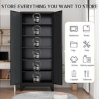 GAIOUS 75.2" Tall Storage Cabinet, Pantry Storage Cabinets - Image 3