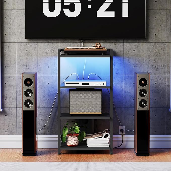 HOOBRO Game Console Shelf, 4-Tier Video Gaming Consoles Stand - Image 9