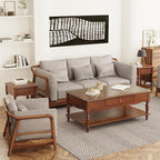 Living Room Table Set-One Rectangular Coffee Table and Two Square End Tables - Image 4