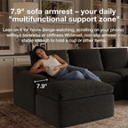 Novilla 104.3" Modular Cloud Couch, Modern Sectional Sofa - Image 16