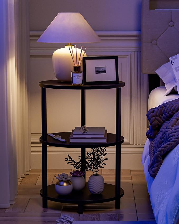 Round Pedestal End Table - Image 5
