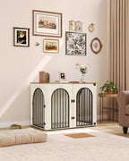 Hzuaneri 44.1" Wooden Dog Crate Furniture, Indoor Dog Kennel Dogs Cage - Image 10