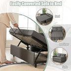 GOSUHI 52" Sleeper Sofa with Pull-Out Bed, 3-in-1 Convertible Sofa Bed - Image 4