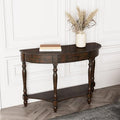Solid Wood Console Table with Drawer and Storage Shelf, 45.3" Traditional Retro by JESONVID