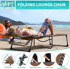 #WEJOY Folding Lounge Chair Outdoor, 5-Position Adjustable Sunbathing Tanning - Image 6