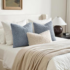 Faux Fur Throw Pillow Covers 18x18 Inch Set of 2 Boucle Neutral Decorative - Image 5